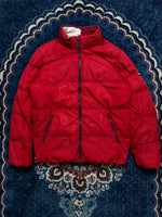 Tommy Jeans Red Puffer Jacket - L