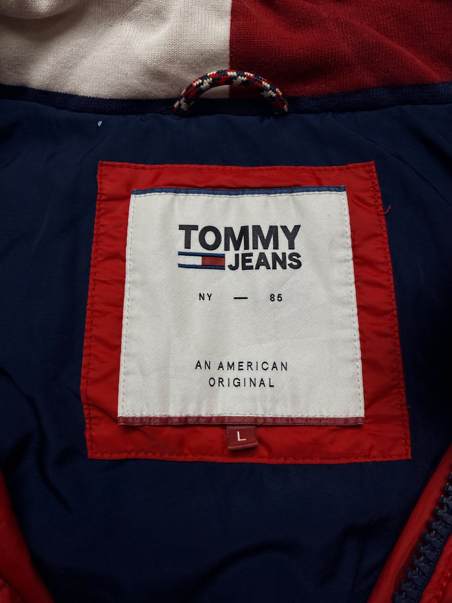 Tommy Jeans Red Puffer Jacket - L