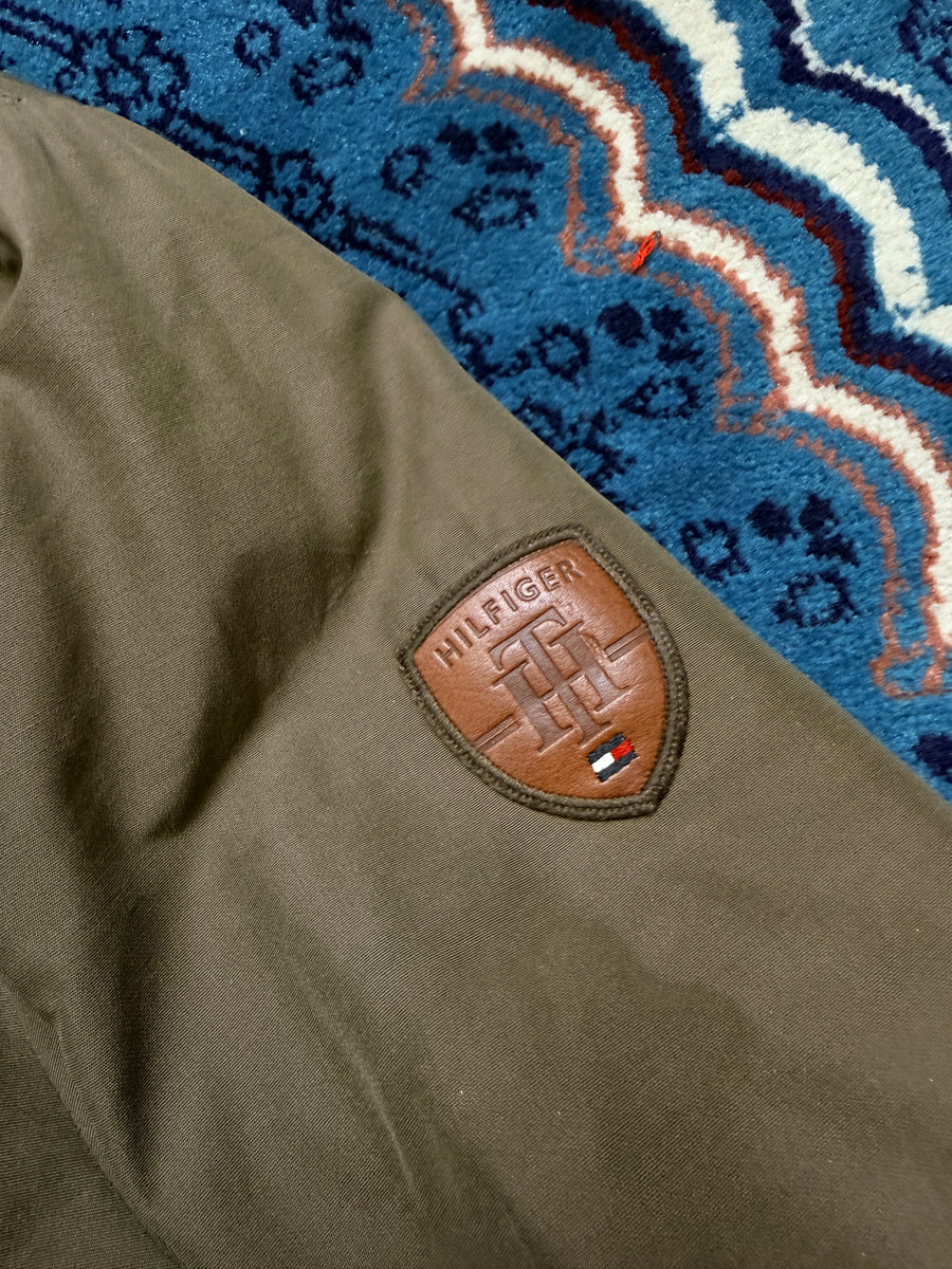 Tommy Hilfiger Army Green Bomber Jacket - L