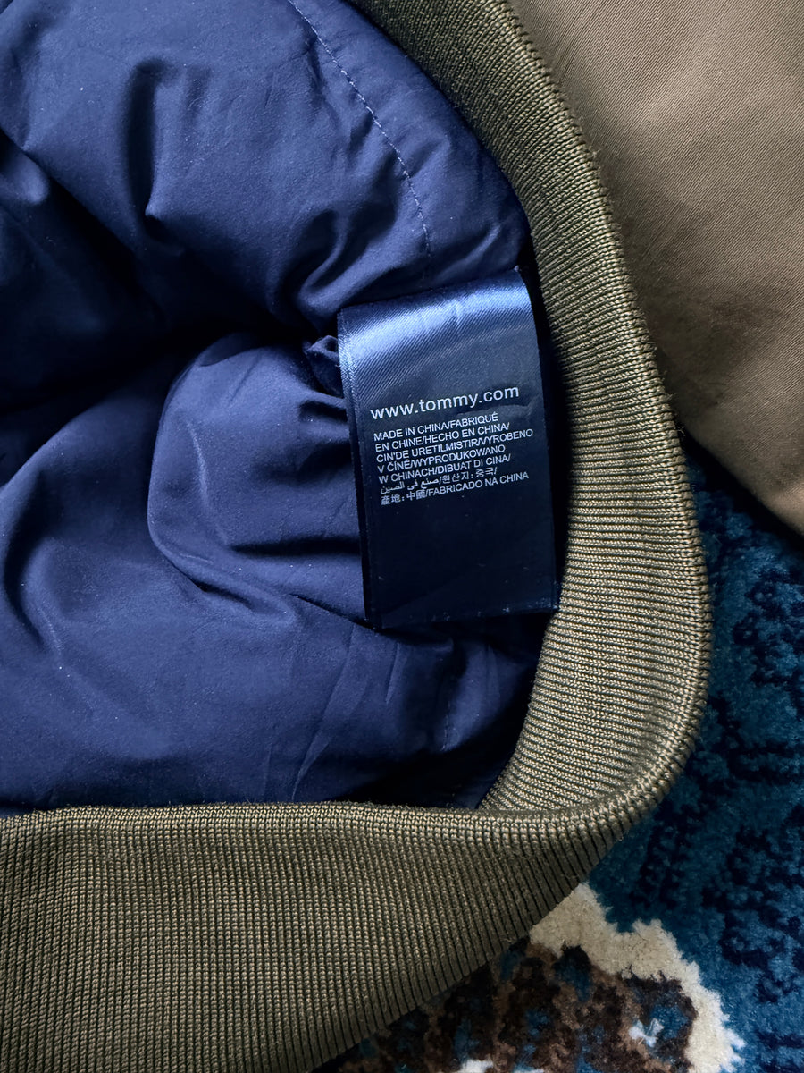 Tommy Hilfiger Army Green Bomber Jacket - L