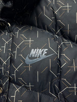 Nike Bluish Grey Sportswear Patterned Puffer Jacket - XL