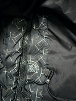 Nike Bluish Grey Sportswear Patterned Puffer Jacket - XL