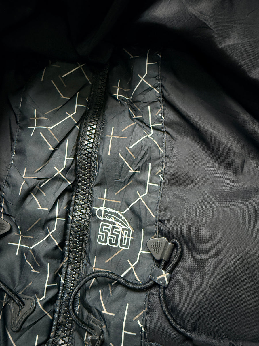 Nike Bluish Grey Sportswear Patterned Puffer Jacket - XL