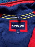 Land's End Red Puffer Bomber Jacket - L