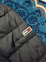 Tommy Jeans Black Long Puffer Jacket - L