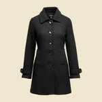 Seductions Black Textured Coat - S
