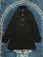 Seductions Black Textured Coat - S