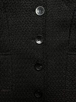Seductions Black Textured Coat - S
