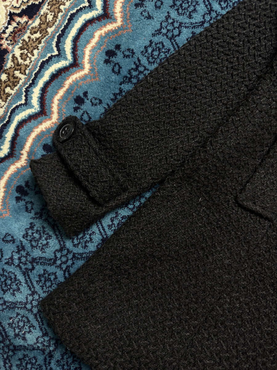 Seductions Black Textured Coat - S