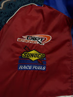 Les Broderies Blue & Red Racing Jacket Distressed - L