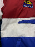 Les Broderies Blue & Red Racing Jacket Distressed - L
