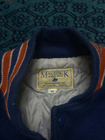 Maverick Blue Vintage Varsity Jacket - M