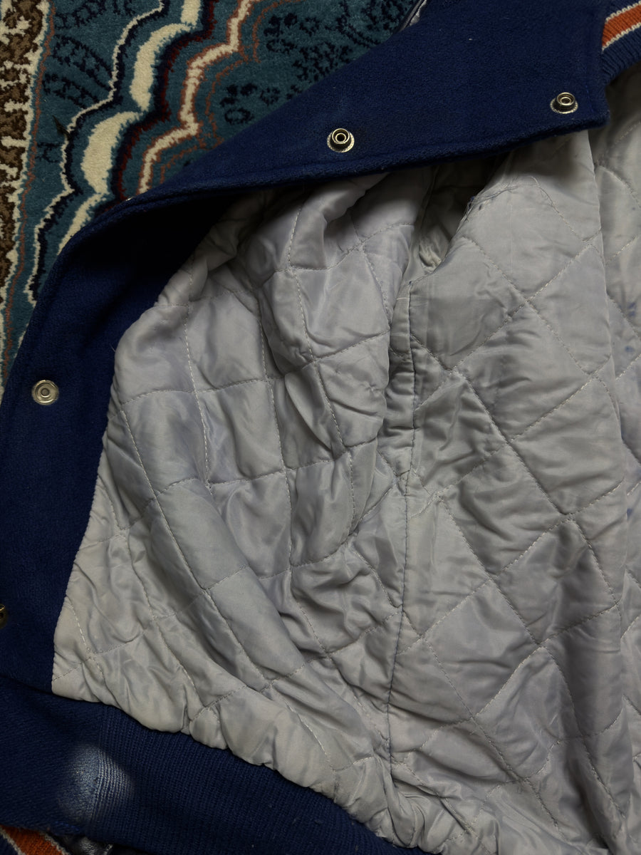 Maverick Blue Vintage Varsity Jacket - M