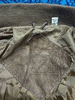 Roundtree & Yorke Brown Suede Bomber Jacket - L