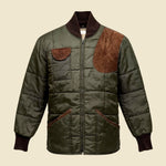 Vintage Olive Green Quilted Jacket - L