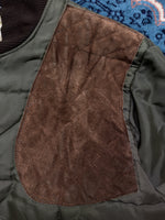 Vintage Olive Green Quilted Jacket - L