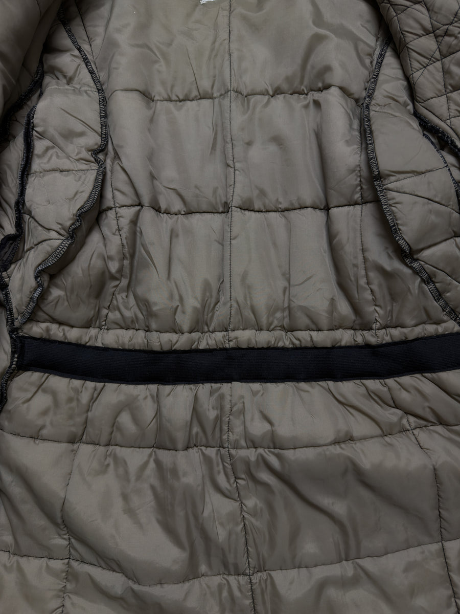 Vintage Olive Green Quilted Jacket - L