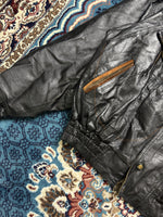 Vintage Black Pure Leather Jacket - M/L