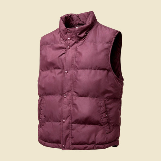 St. John's Bay Maroon Sleeveless Puffer Gilet - XL