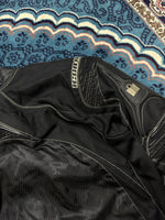 Icon Contra Black Biker Jacket - L
