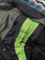 Max Green & Black Biker Jacket - L