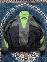 Max Green & Black Biker Jacket - L