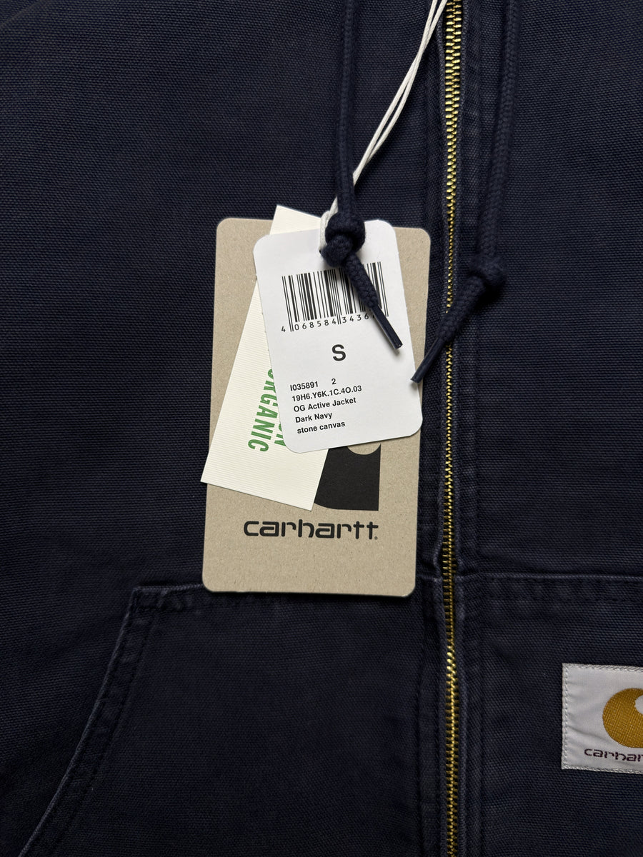 Carhartt Navy Blue OG Active Workwear Jacket Tagged - S