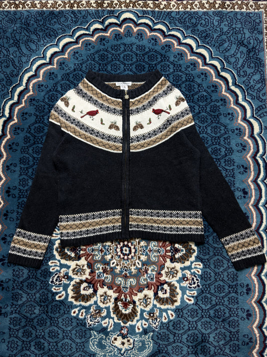 Hannah Patterned Multicolour Zipper - M