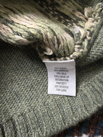 Croft & Barrow Green Snowman Zipper - M