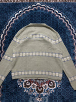 Croft & Barrow Light Green Snowman Zipper - L