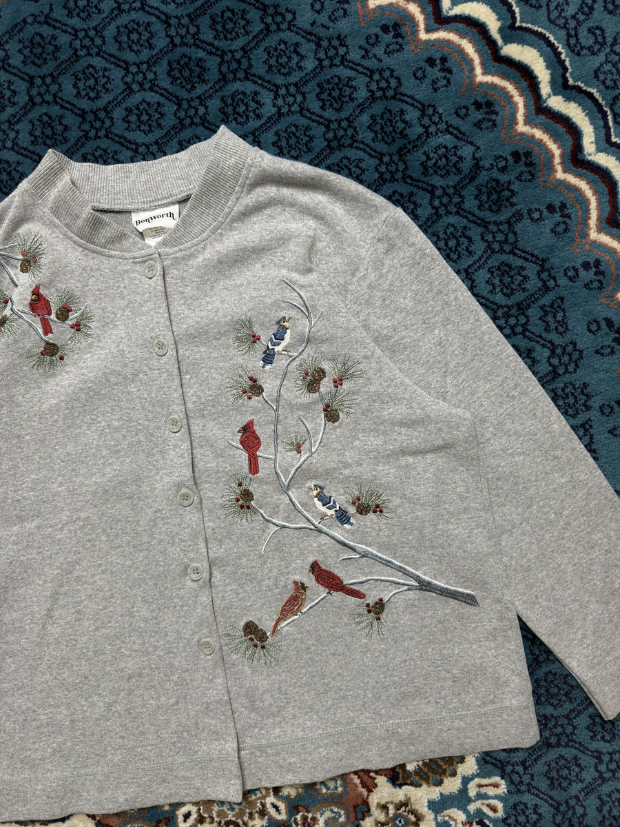 Bonworth Light Grey Cardigan Petite - M