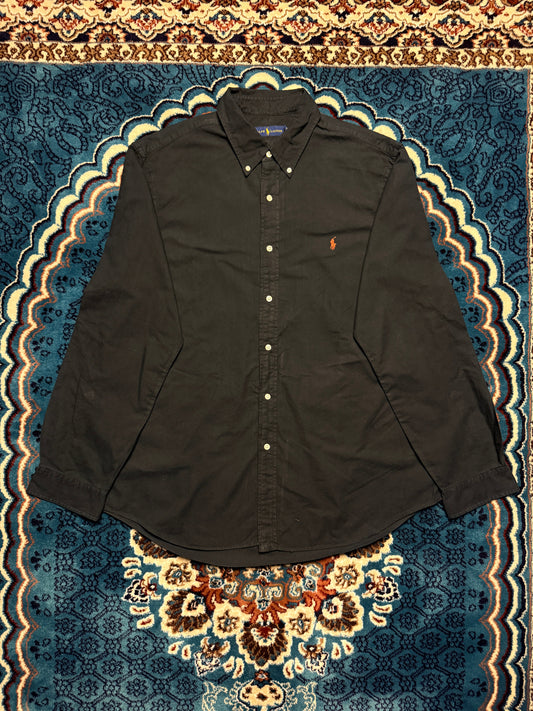Ralph Lauren Black Button Down Shirt - XL