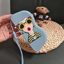 cute silicone sunglasses case featuring a pop-art character