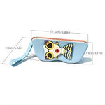 cute silicone sunglasses case featuring a pop-art character