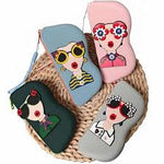 cute silicone sunglasses case featuring a pop-art character